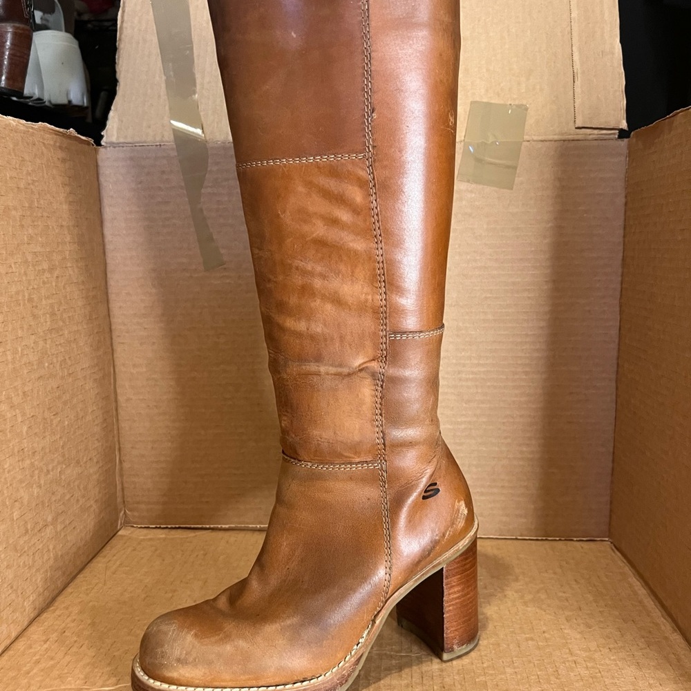 Vintage Sketchers Late 90’s Leather Knee Hi Boots